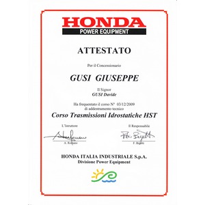 Honda trasmissioni idrostatiche Verona 2009